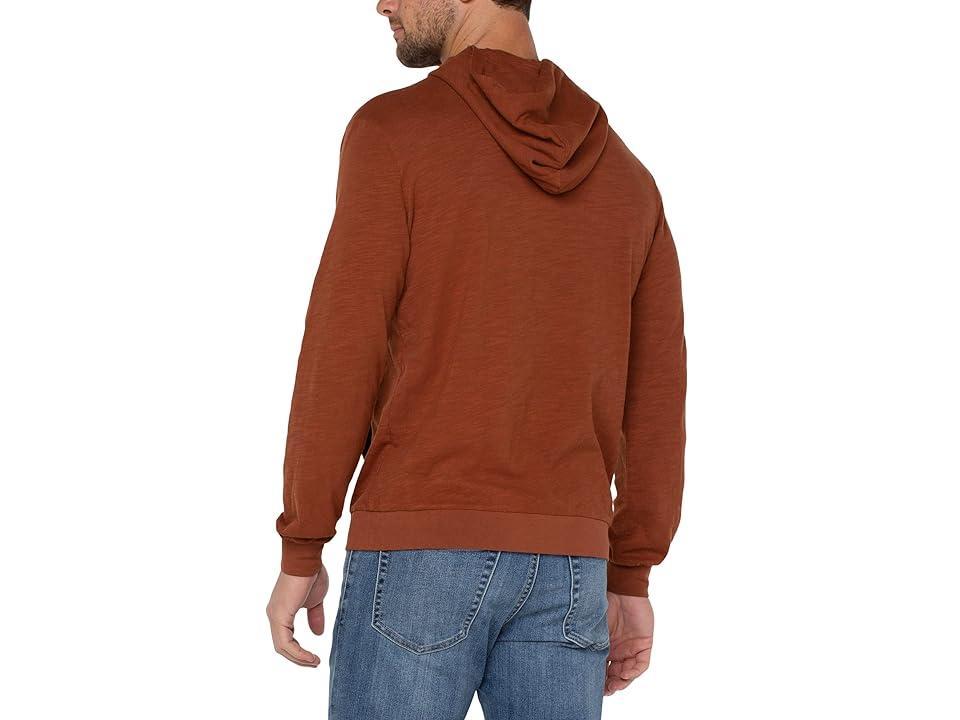 Liverpool Los Angeles Slub Hoodie (Caramel) Men's Short Sleeve Knit Product Image