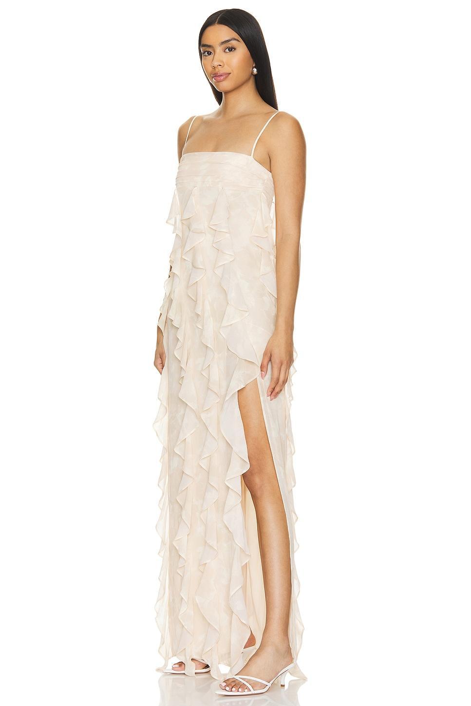 Lovers and Friends Noa Gown in Sand Beige Floral Product Image