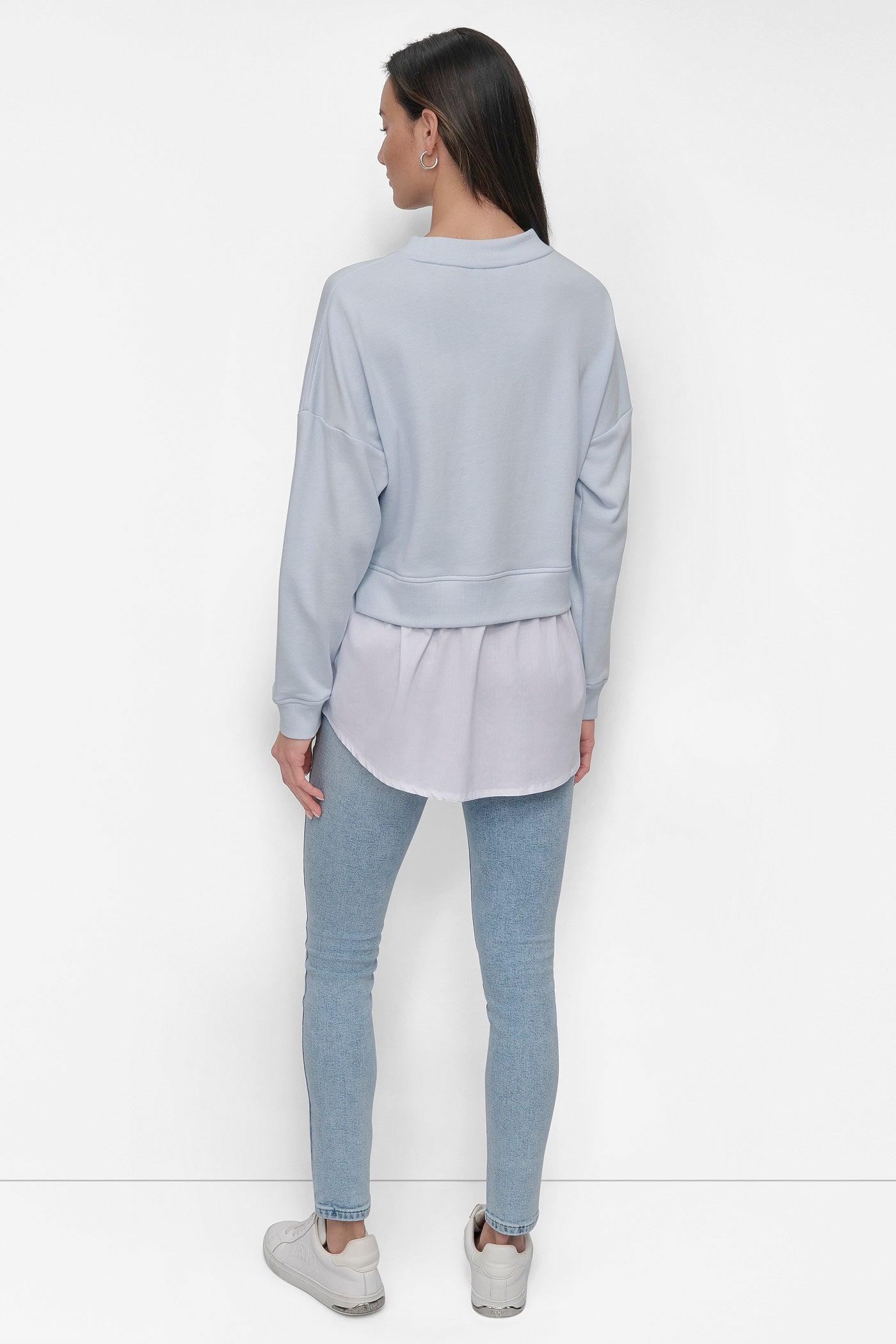 SWEATSHIRT WITH POPLIN SHIRT Product Image