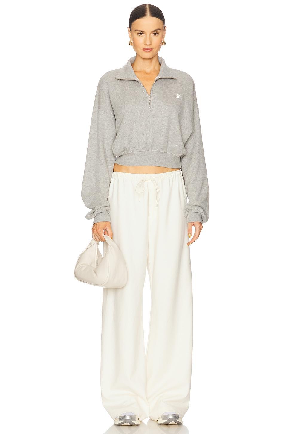 Cropped Half Zip Sweatshirt Eterne Product Image