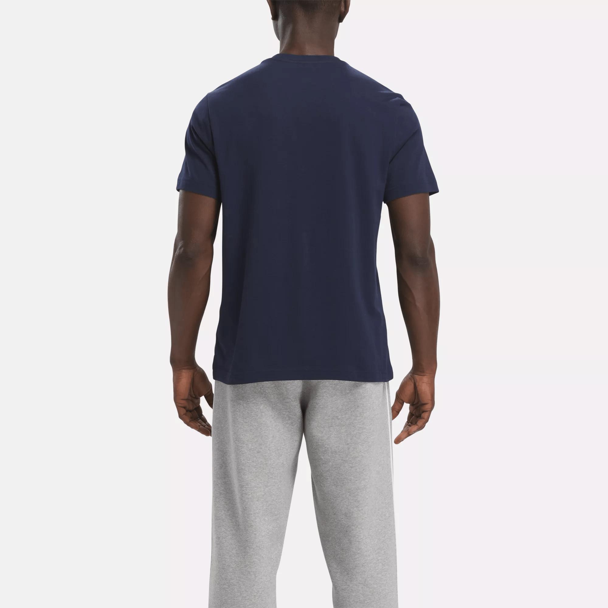 Men's Reebok Identity Big Stacked Logo T-Shirt Product Image