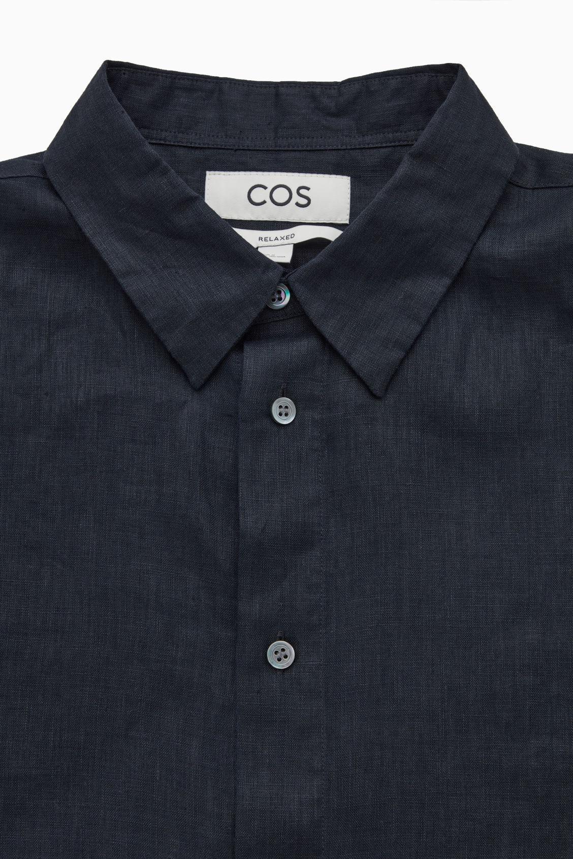 RELAXED LINEN LONG-SLEEVED SHIRT Product Image