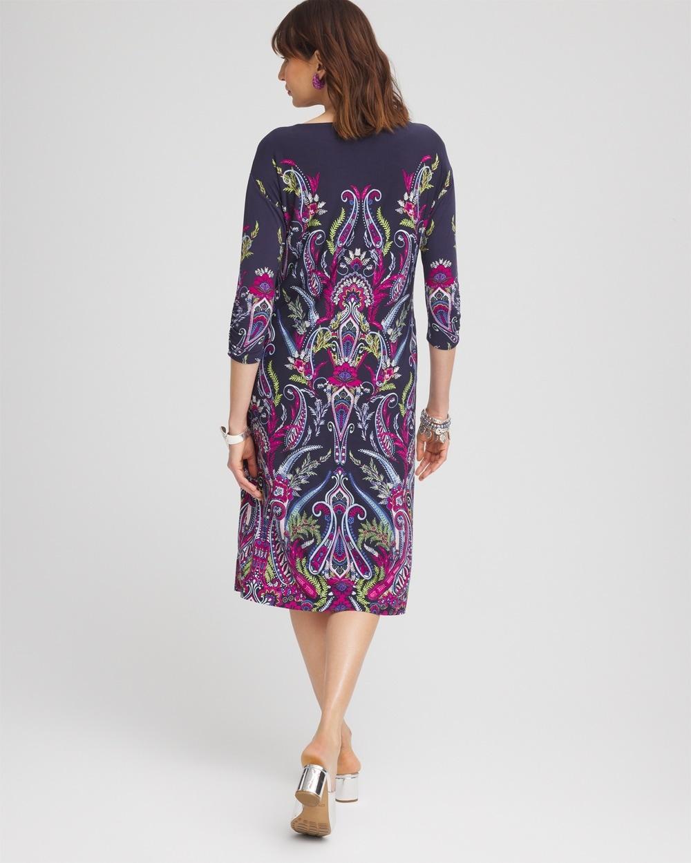 Ruched Sleeve Jersey Midi Dress Product Image