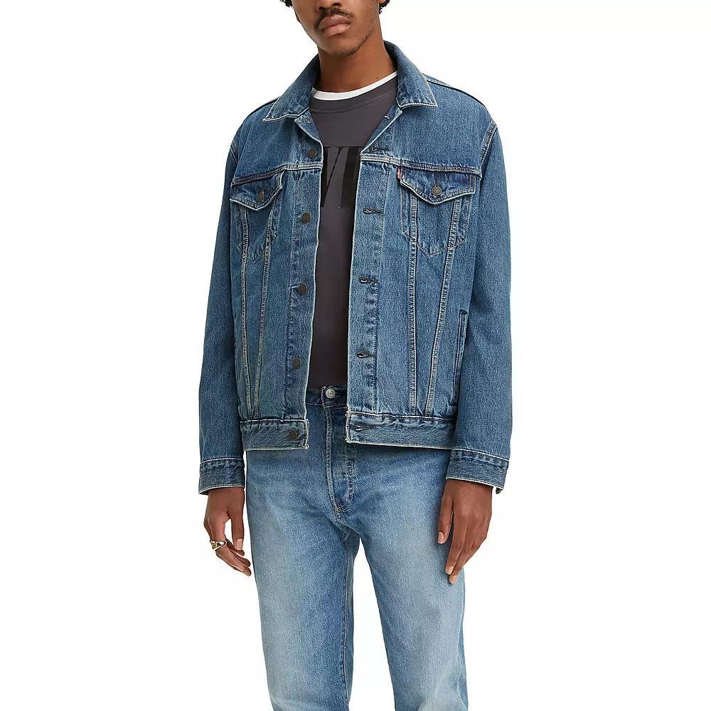 Men's Levi's® Trucker Denim Jacket, Size: XS, Medium Stonewash Product Image
