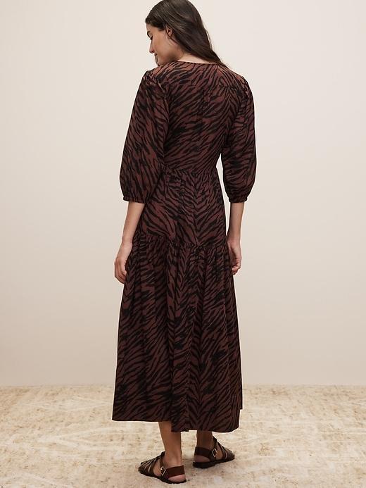 The White Lotus Cotton Wrap Dress Product Image