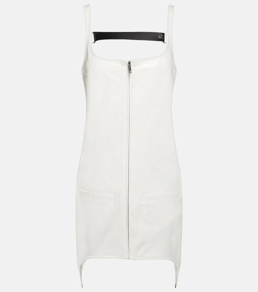 COURRÈGES Strap-detail Suspenders Mini Dress In White Product Image