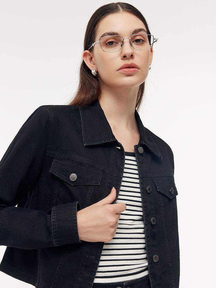 Denim Jacket And Camisole And Adjustable Waist Skirt Three-Piece Set Product Image