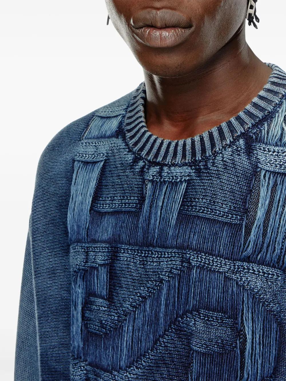 faded effect knitted jumper Product Image