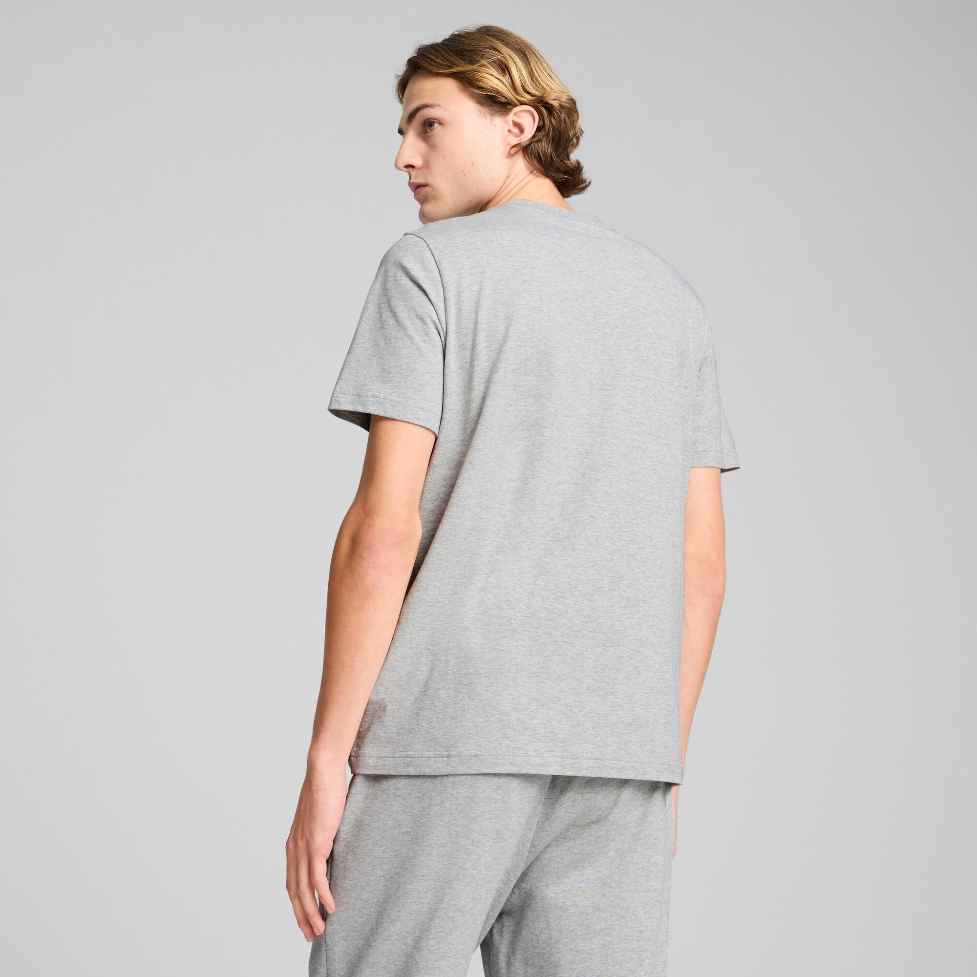 PUMA Essentials Elevated Men's T-Shirt in Grey Product Image