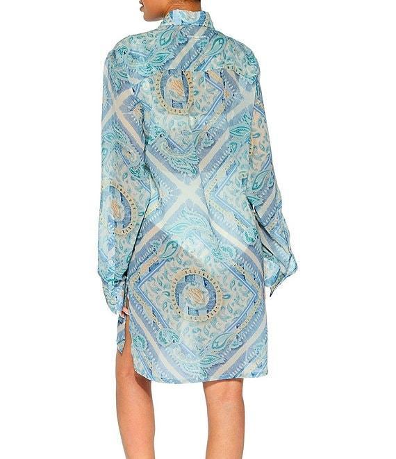 Kurt Geiger London Kensington Resort Button Front Shirt Dress Swim Cover-Up Product Image