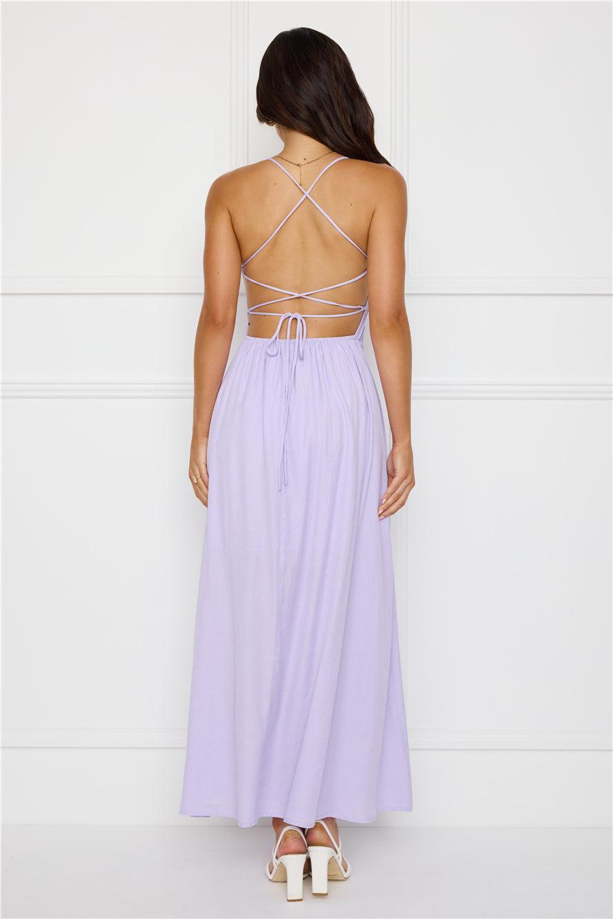 Discover Yourself Maxi Dress Lilac Product Image