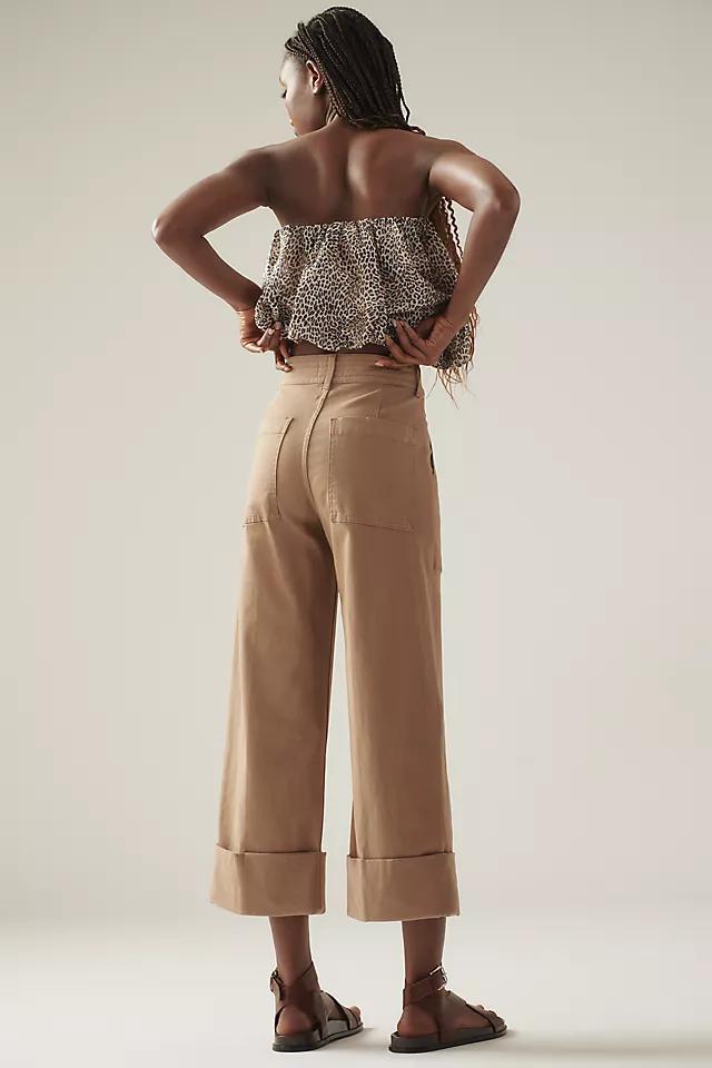 Pistola Maya High-Rise Cuffed Hem Wide-Leg Pants Product Image