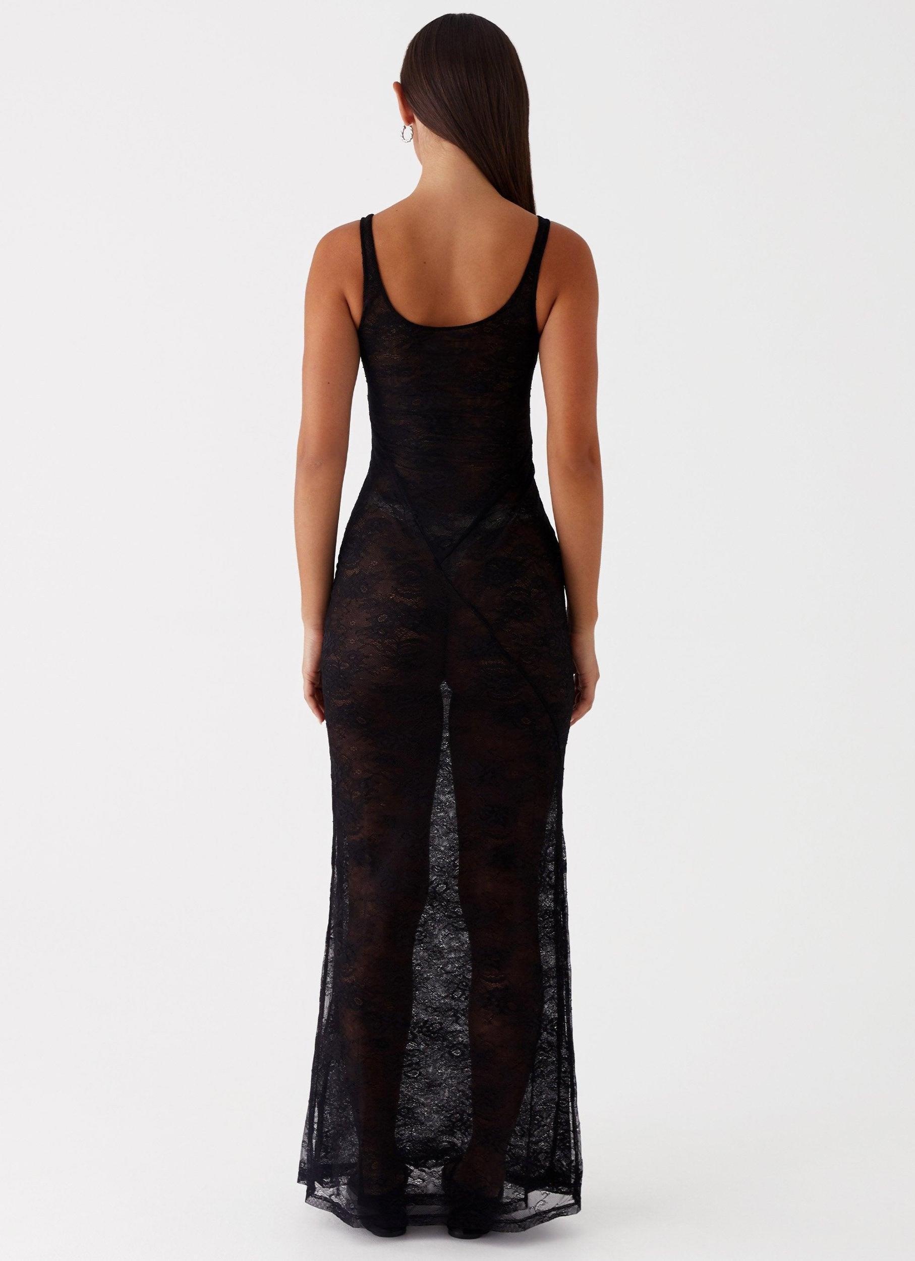 Maybe Next Time Maxi Dress - Black Girls Product Image