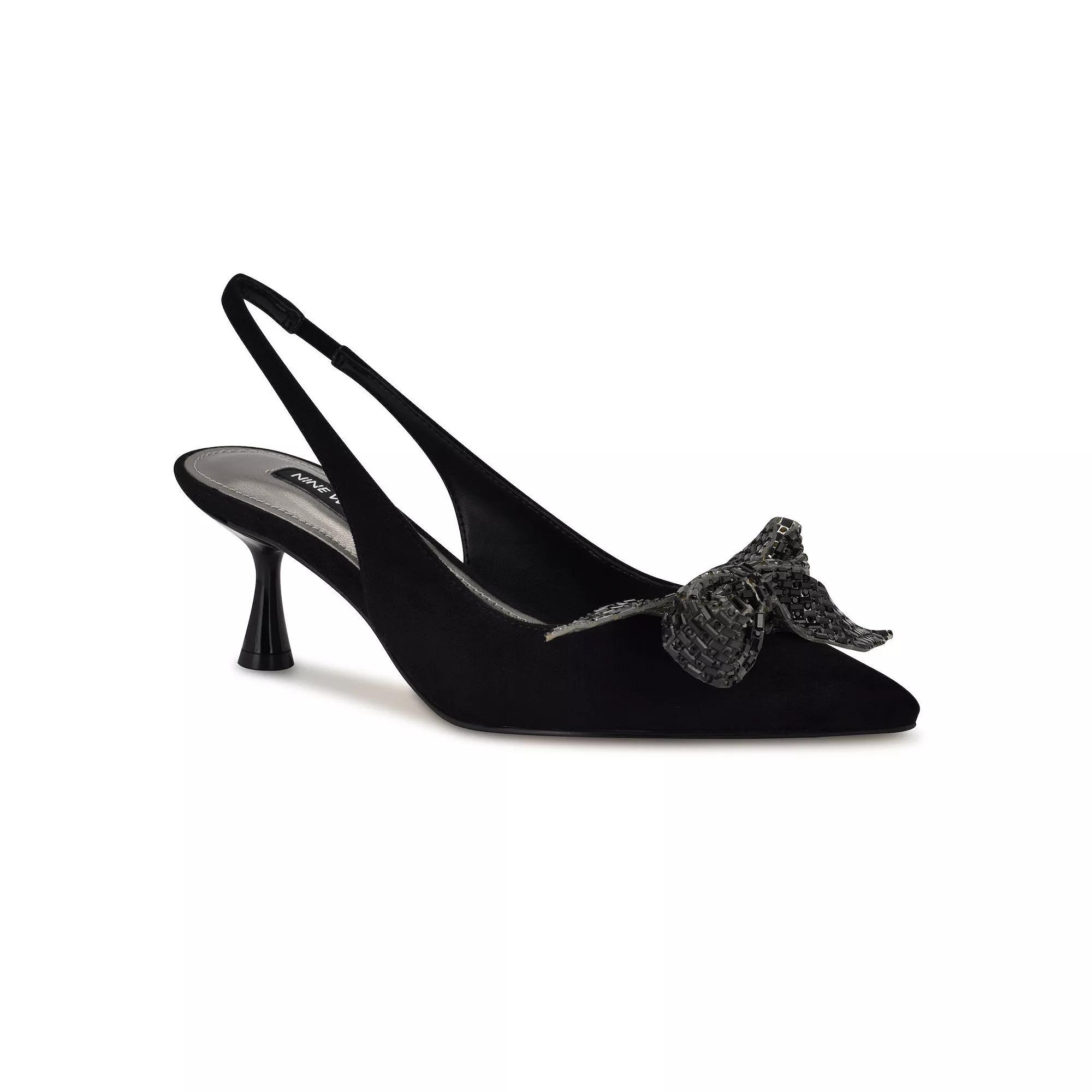 Nine West Rills Pointy Toe Slip-On Womens Dress Slingback Pumps Product Image