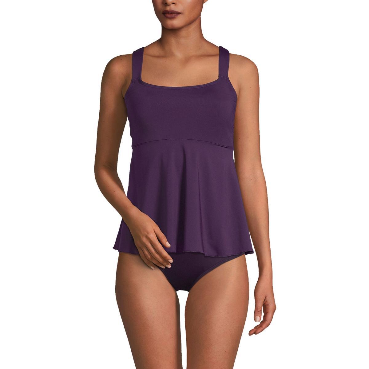 Womens Lands End DD-Cup Flutter Tankini Swim Top Product Image