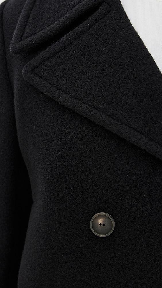 Vince Boiled Wool Cropped Peacoat | Shopbop Product Image