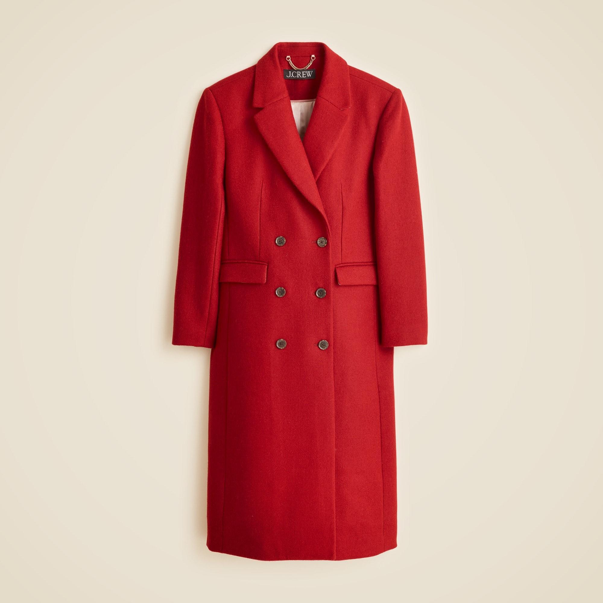 Palais double-breasted topcoat in Italian wool-blend melton Product Image
