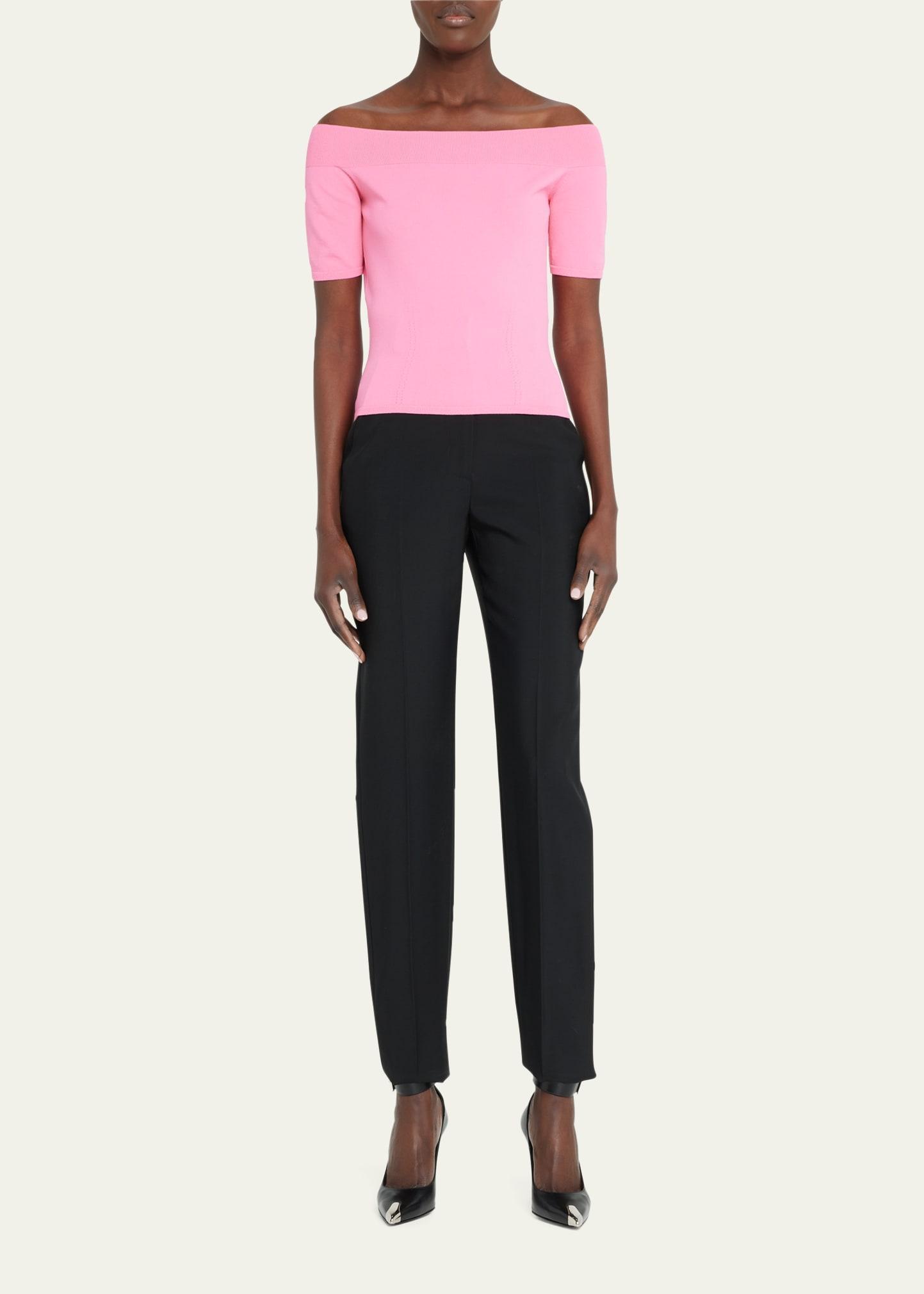 Womens Off-The-Shoulder Knit Top Product Image