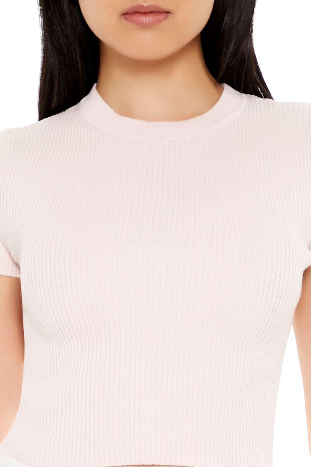 Sweater-Knit Cropped Tee | Forever 21 Product Image