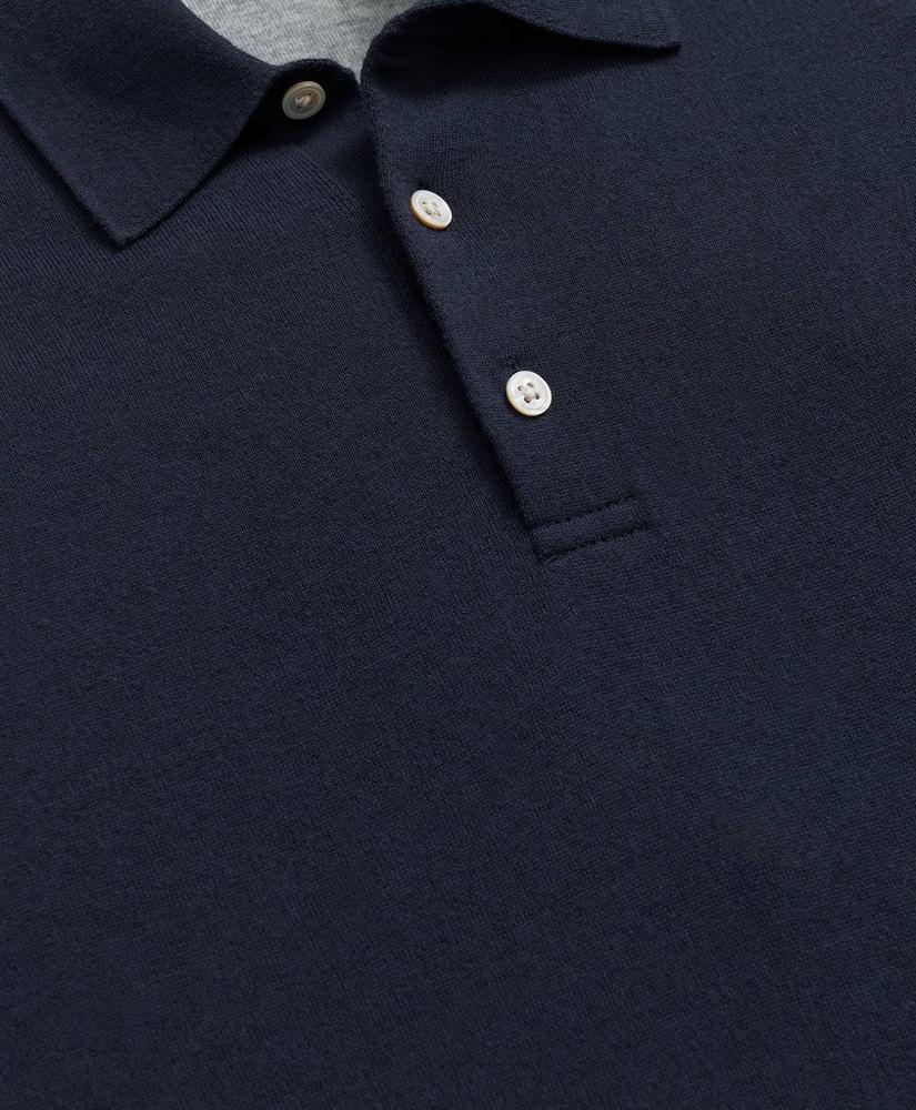 Luxe Polo Sweater In Cotton-Cashmere Product Image