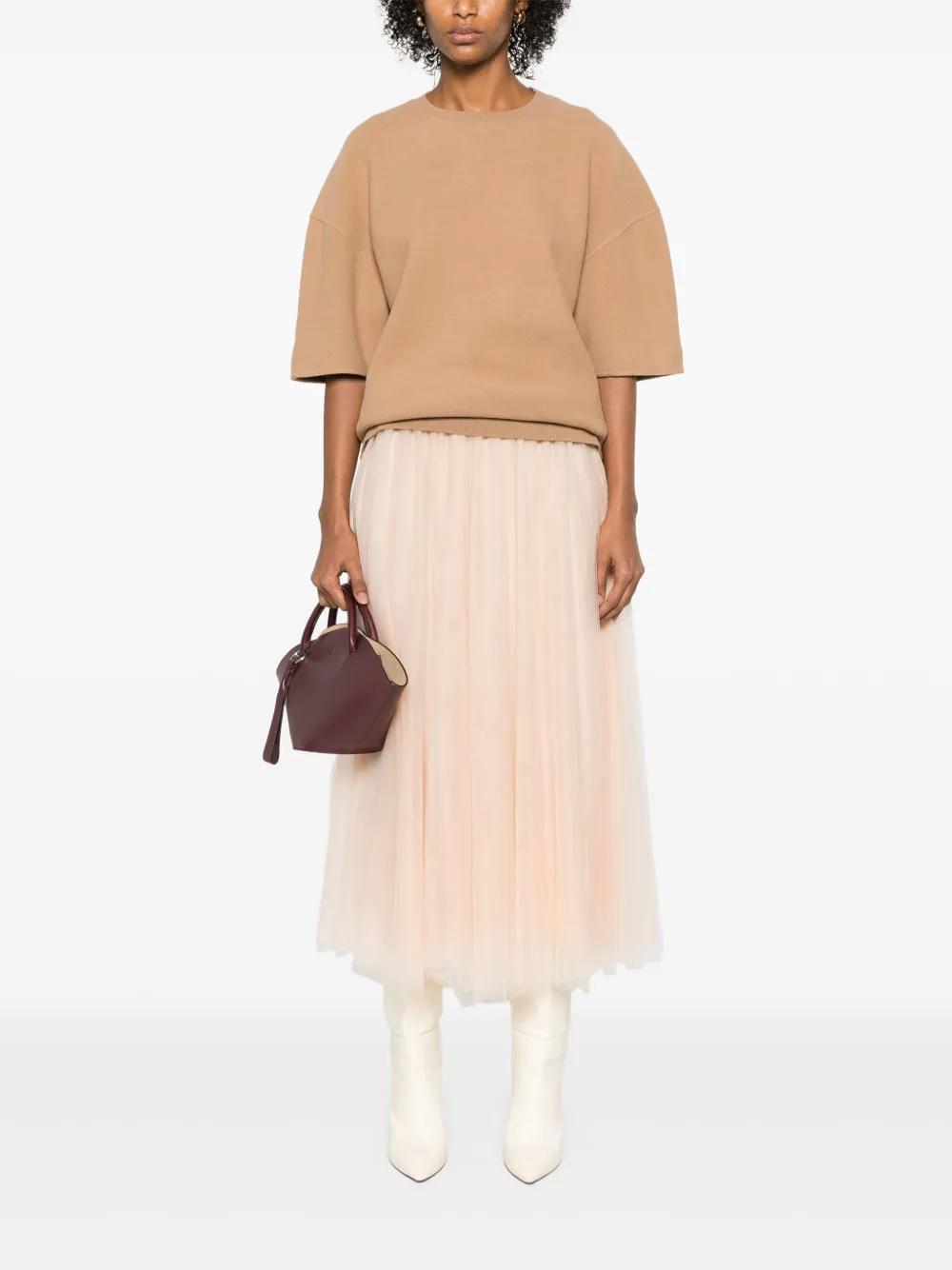 FABIANA FILIPPI Tulle Midi Skirt In Multicolor Product Image