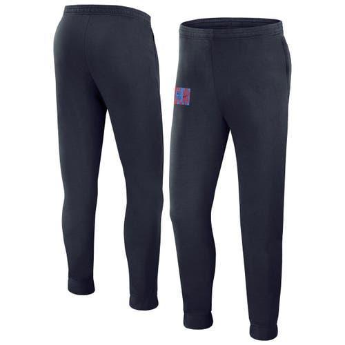 Men's Nike Navy Barcelona Fleece Team Pants, Size: Medium, Bar Blue Product Image
