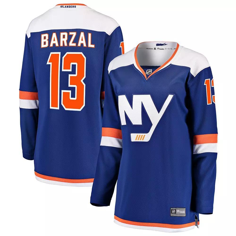 Womens Fanatics Branded Mathew Barzal Blue New York Islanders Alternate Breakaway Jersey Product Image