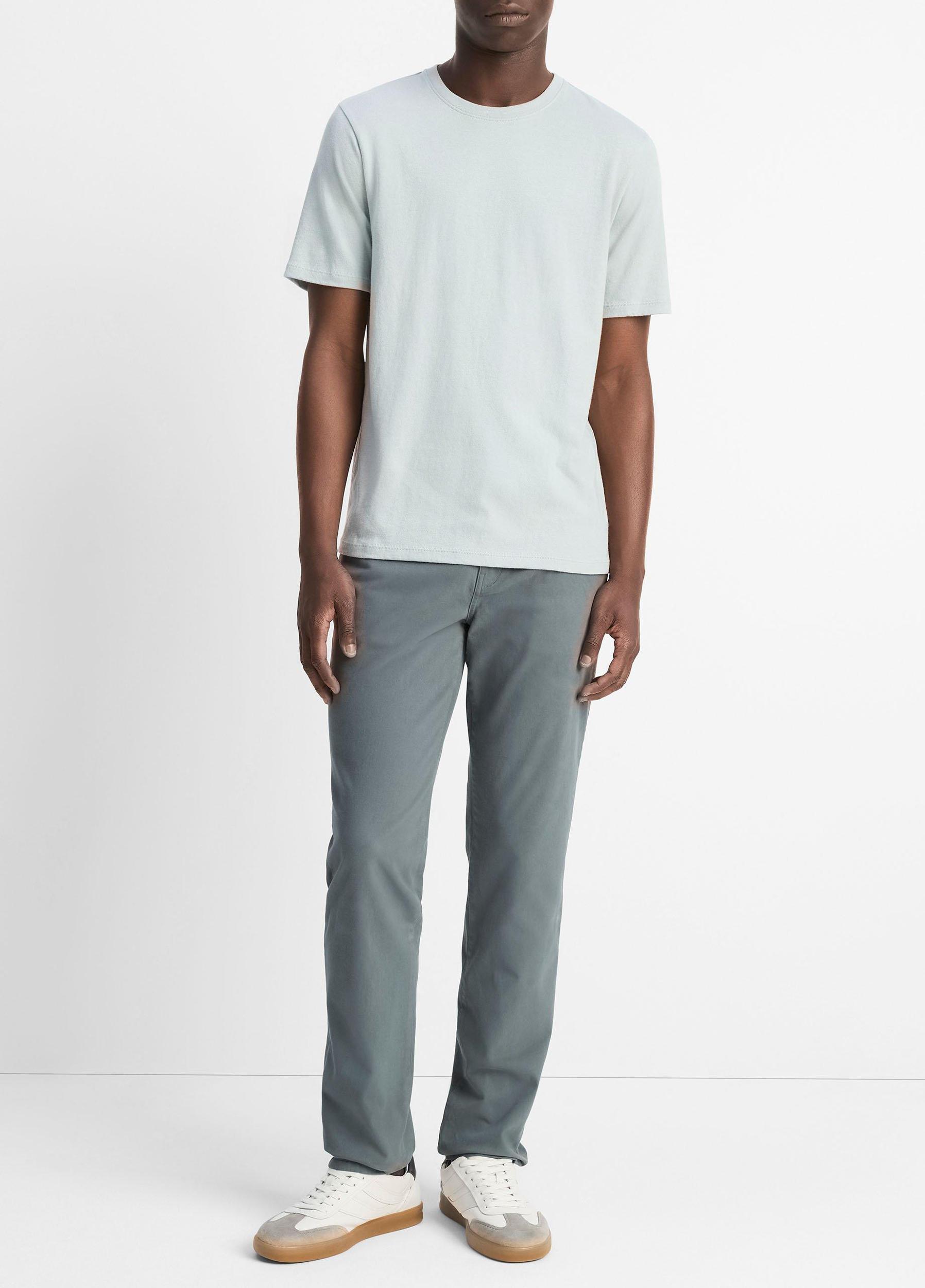 Loose-Knit Cotton T-Shirt Product Image