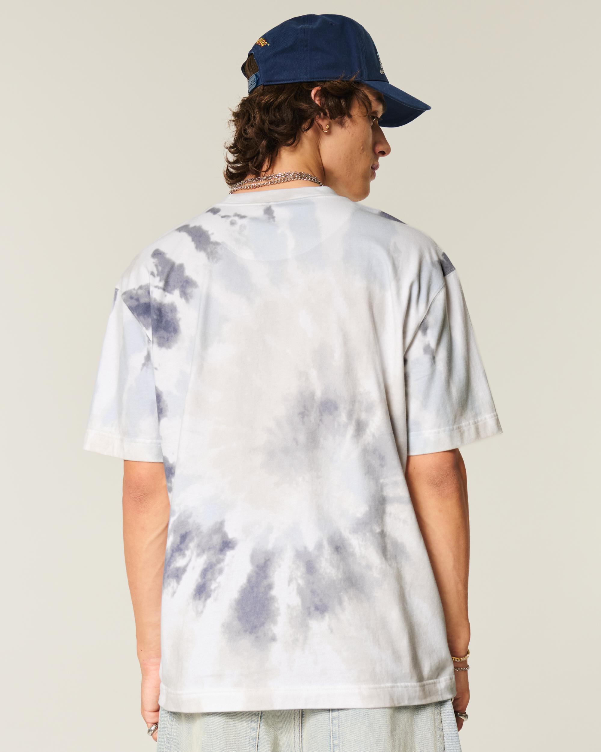 Boxy Heavyweight Camo Crew T-Shirt Product Image