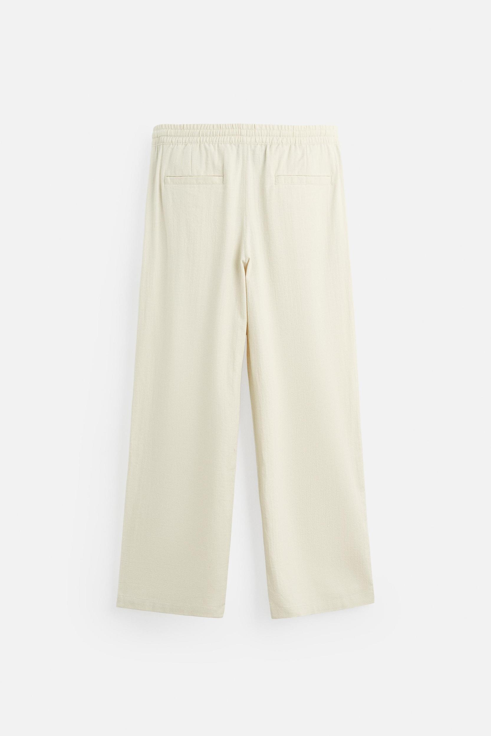 TEXTURED JACQUARD PANTS Product Image