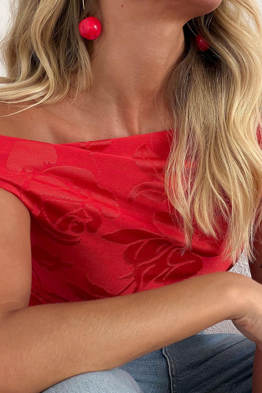 Off shoulder Waterfall Top Product Image