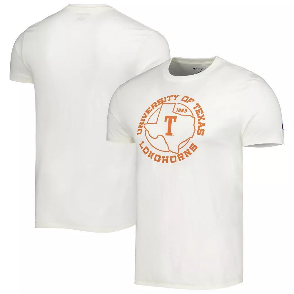 Men's Champion White Texas Longhorns Vault State Tri-Blend T-Shirt, Size: Medium Product Image
