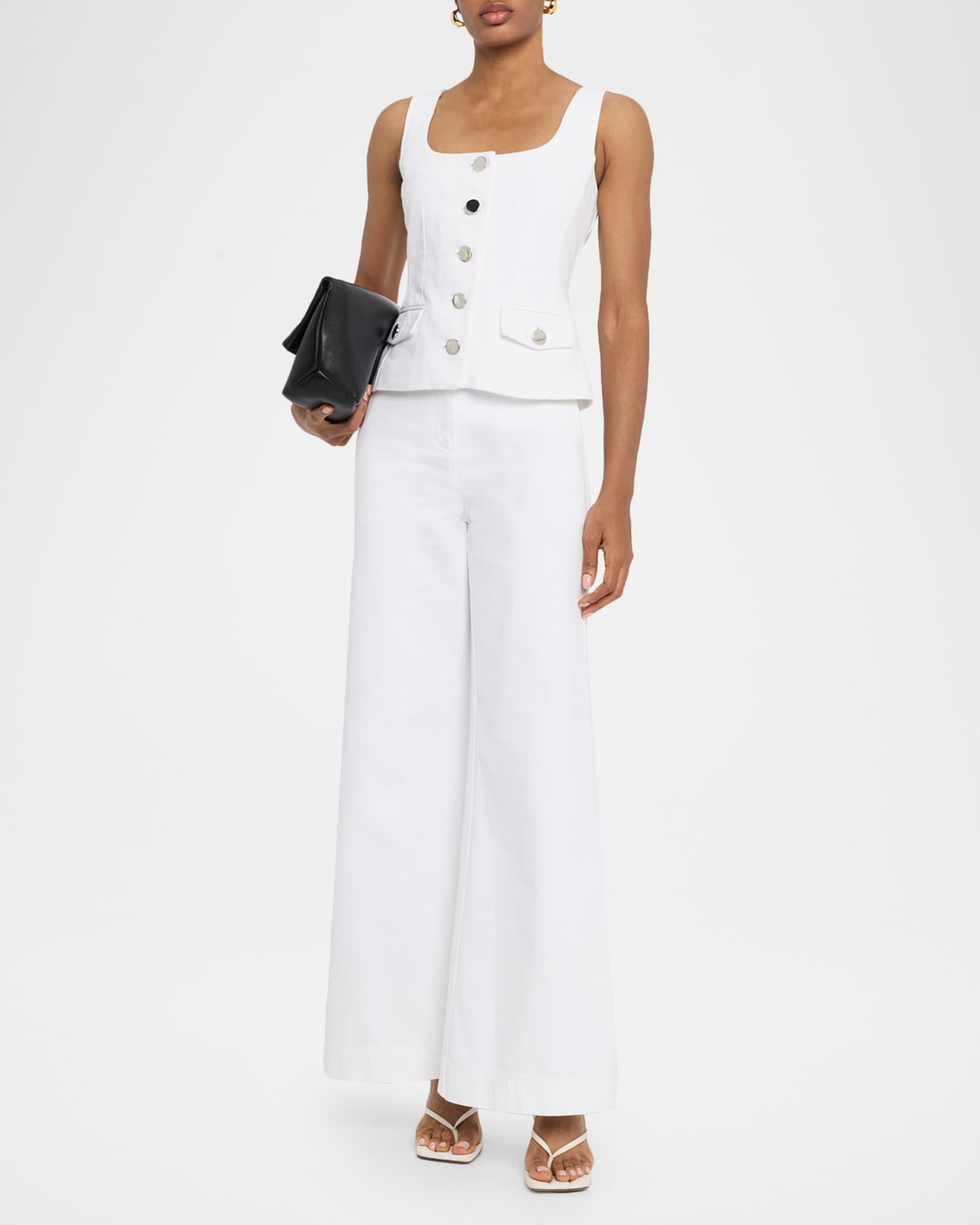 Georgia Scoop-Neck Denim Vest Product Image