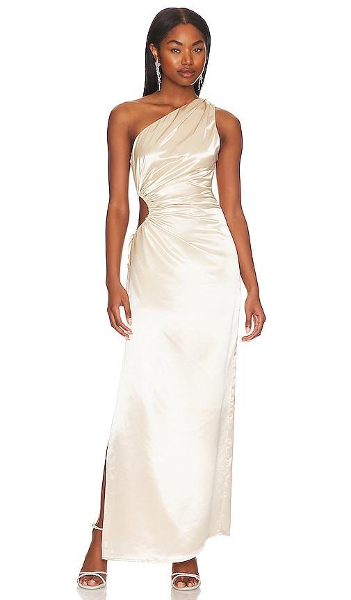 Eliza Cut Out Dress Line & Dot Product Image