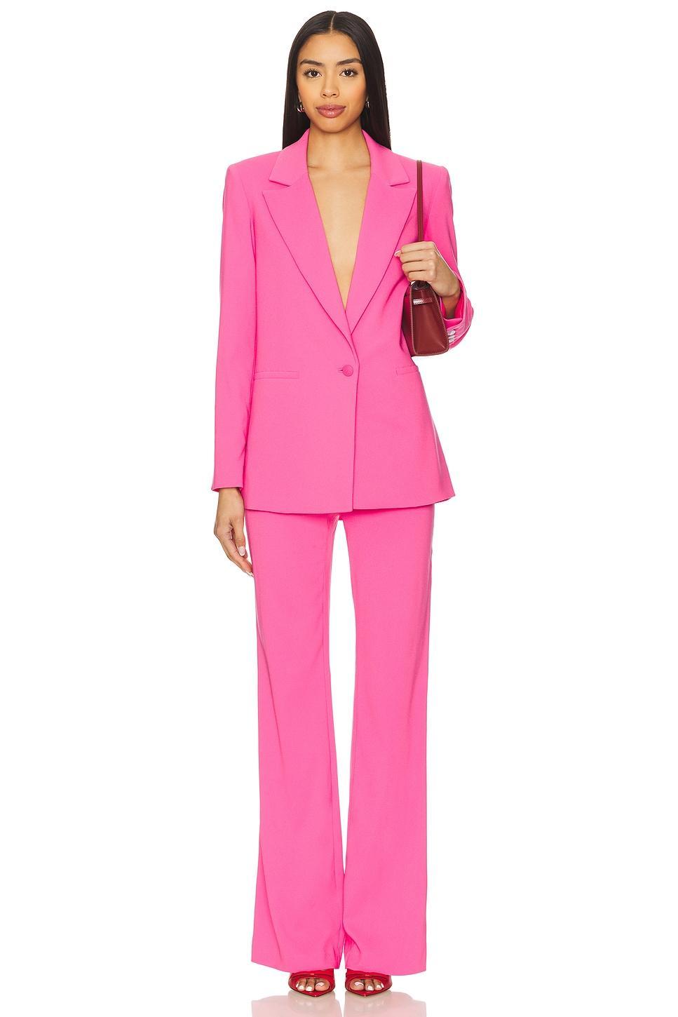 Denny Notch Collar Boyfriend Blazer Alice + Olivia Product Image