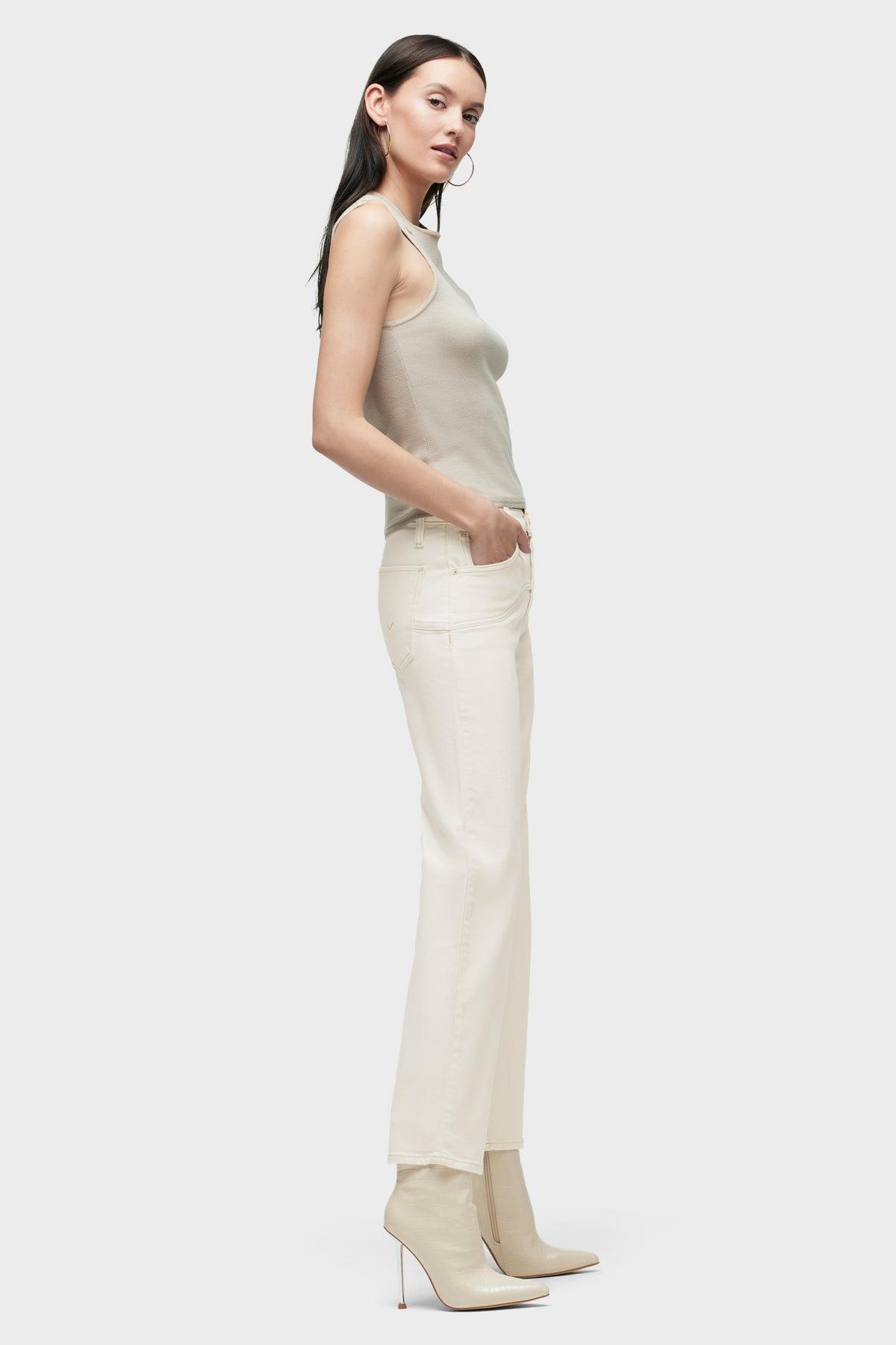 Rosie High-Rise Front Yoke Wide Leg Ankle Jean Female Product Image