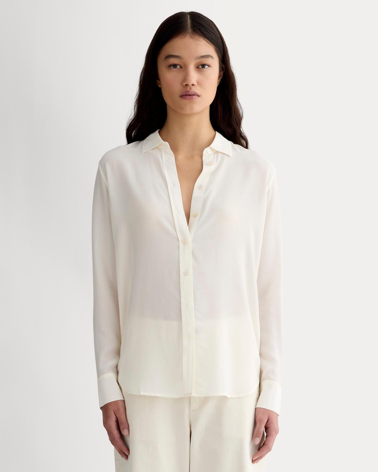 The Must-Have Shirt in Washable Silk Product Image