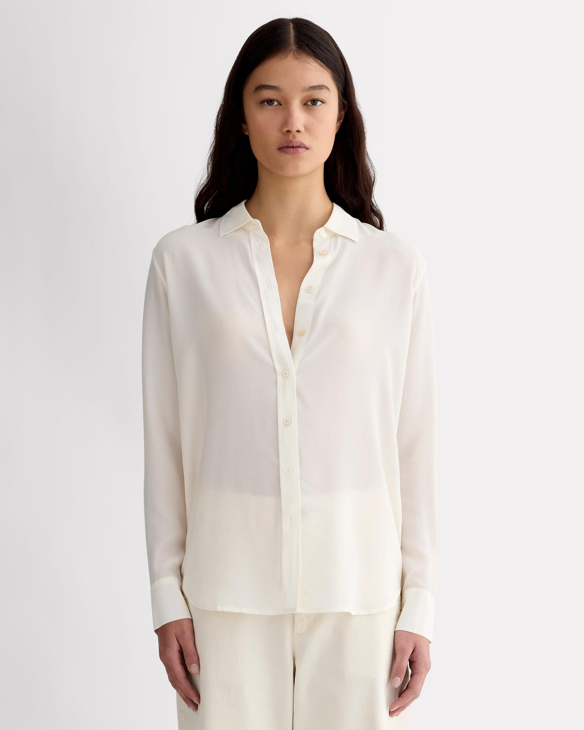 The Must-Have Shirt in Washable Silk Product Image