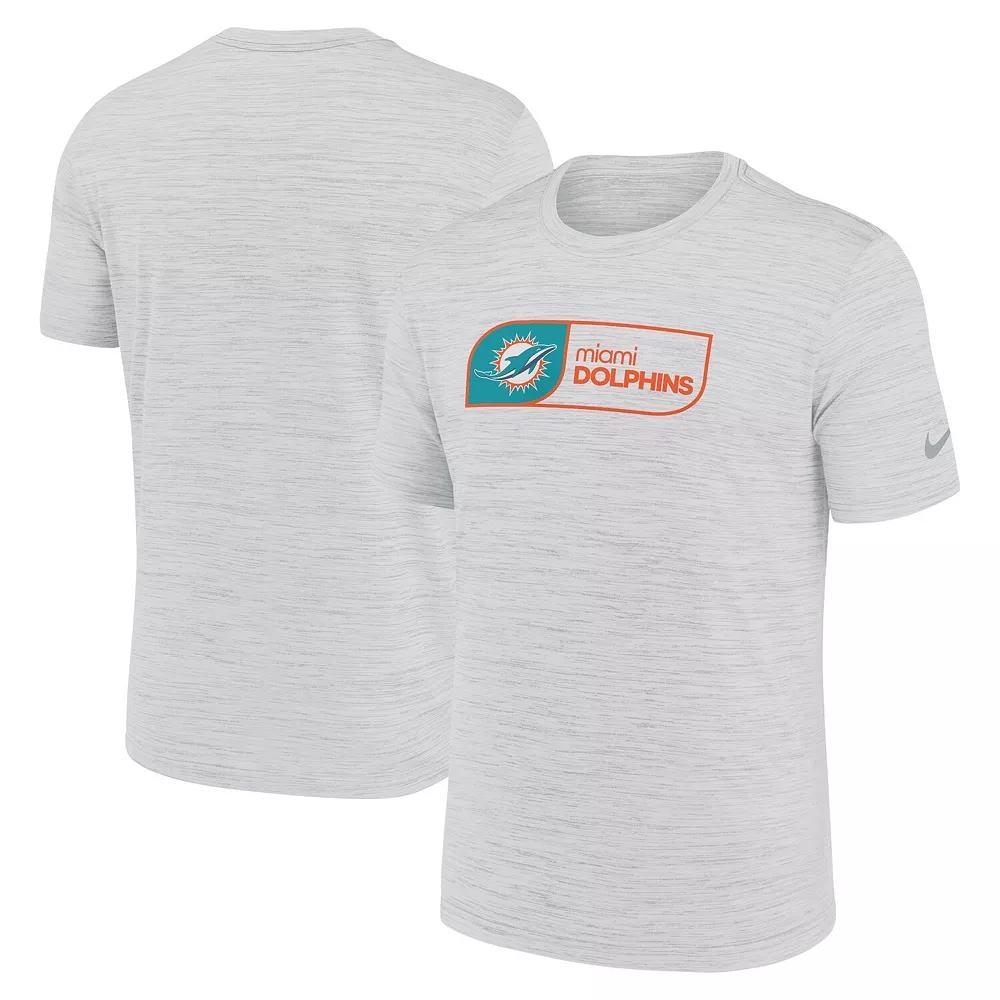Men's Nike White Miami Dolphins Big & Tall Velocity Jock Tag Performance T-Shirt, Size: 4XLT Product Image