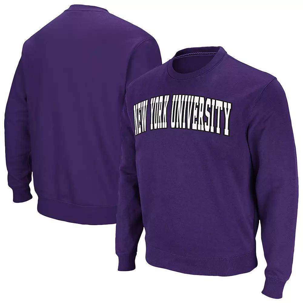 Men's Colosseum Purple NYU Violets Arch & Logo Pullover Sweatshirt, Size: 2XL, Nc2 Purple Product Image