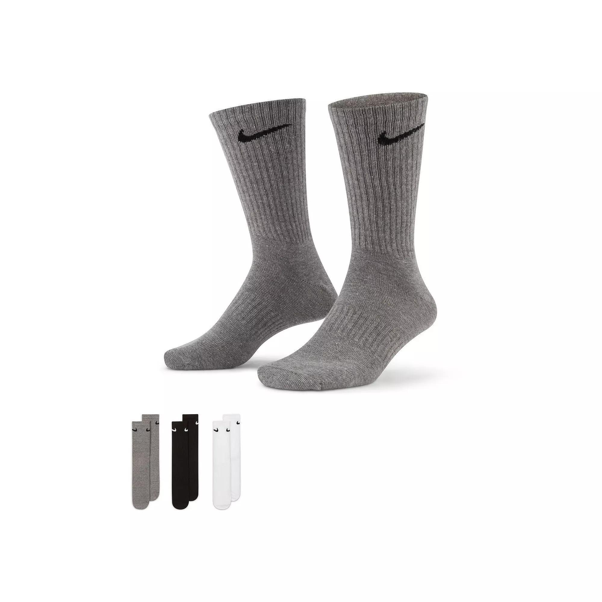Womens Nike 3-Pack Everyday Lightweight Training Crew Socks Product Image