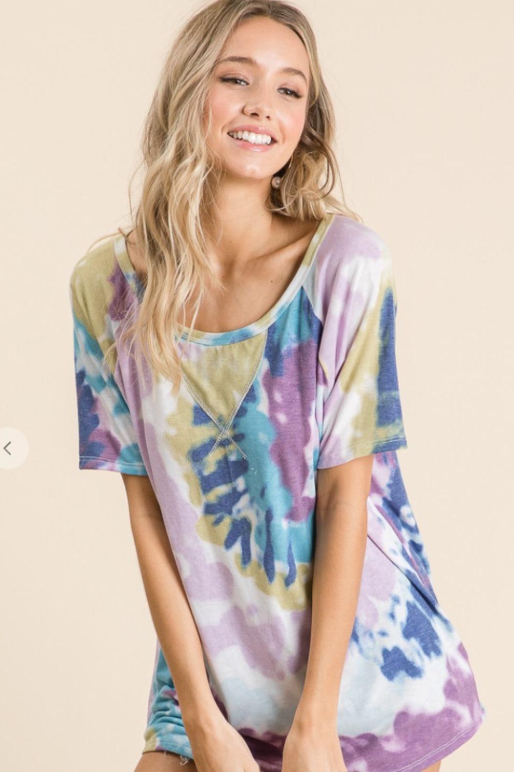 Tidal Wave Tie Dye Top Product Image