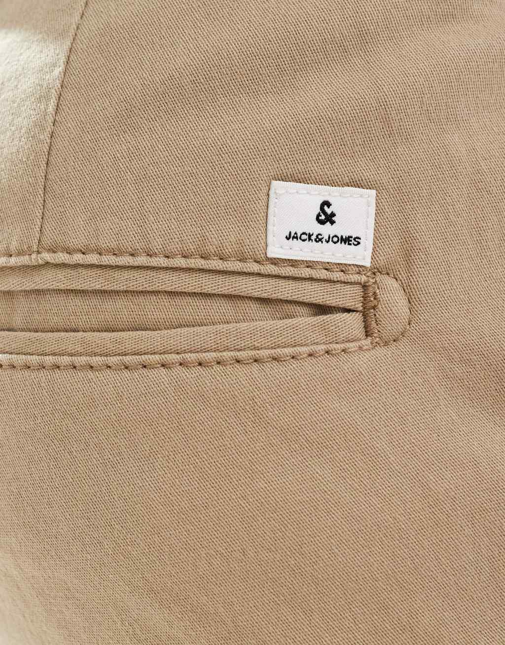 Jack & Jones Intelligence 2 Pack loose fit chino in beige & navy  Product Image