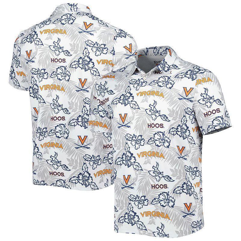Men's Reyn Spooner White Virginia Cavaliers Performance Polo, Size: Large Product Image