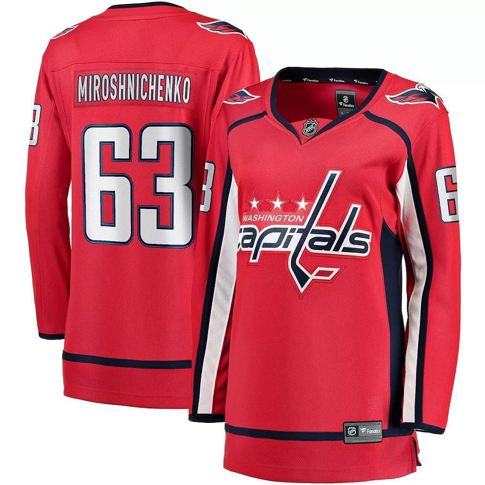 Women's Fanatics Ivan Miroshnichenko Red Washington Capitals Home Premier Breakaway Player Jersey, Size: Medium Product Image
