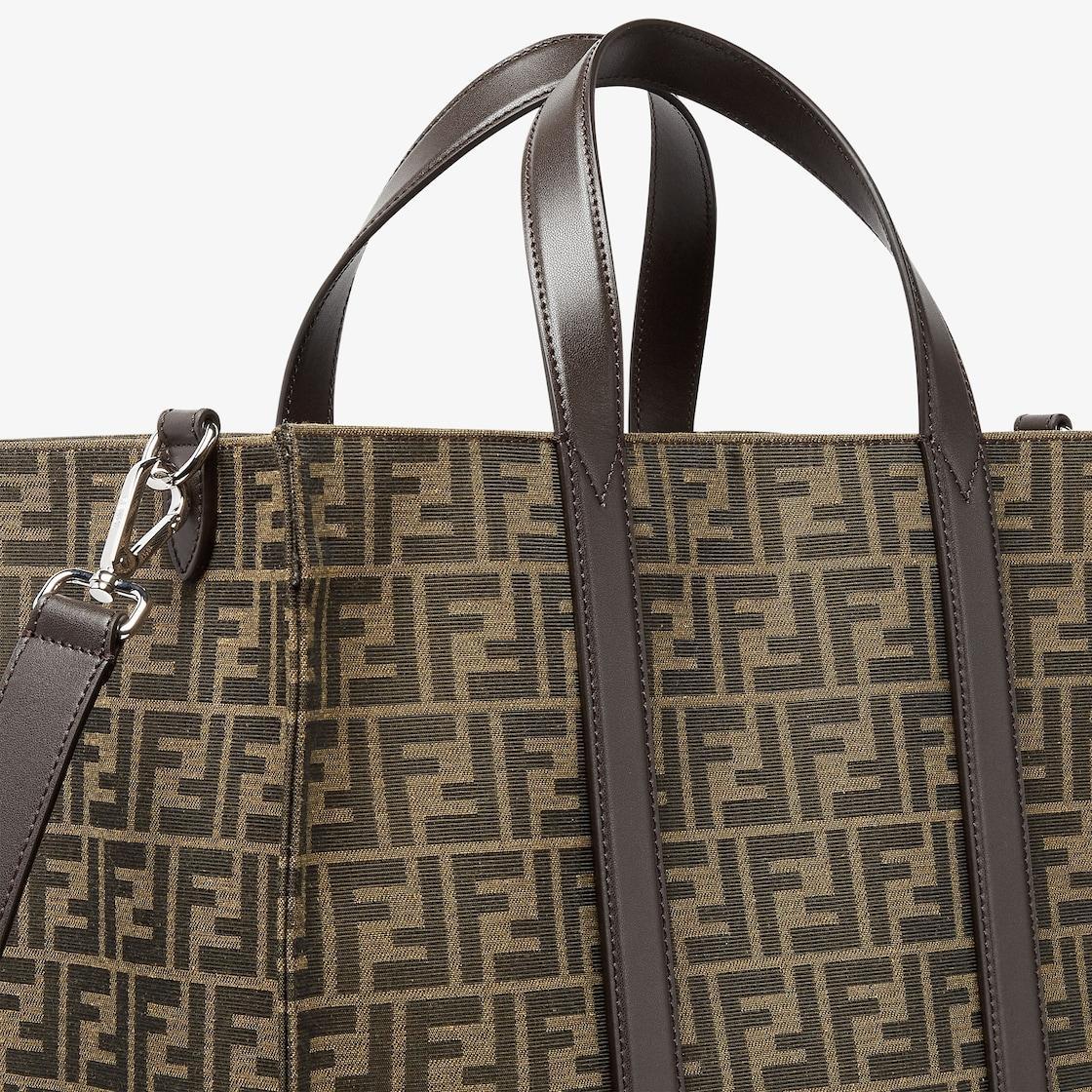 FF Jacquard ShopperFF jacquard fabric bag Product Image