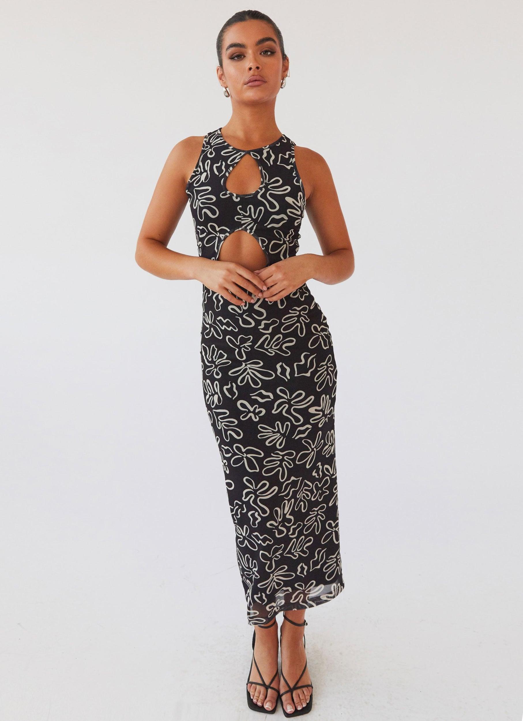 All Eyes On Me Maxi Dress - Petal Gloom Product Image