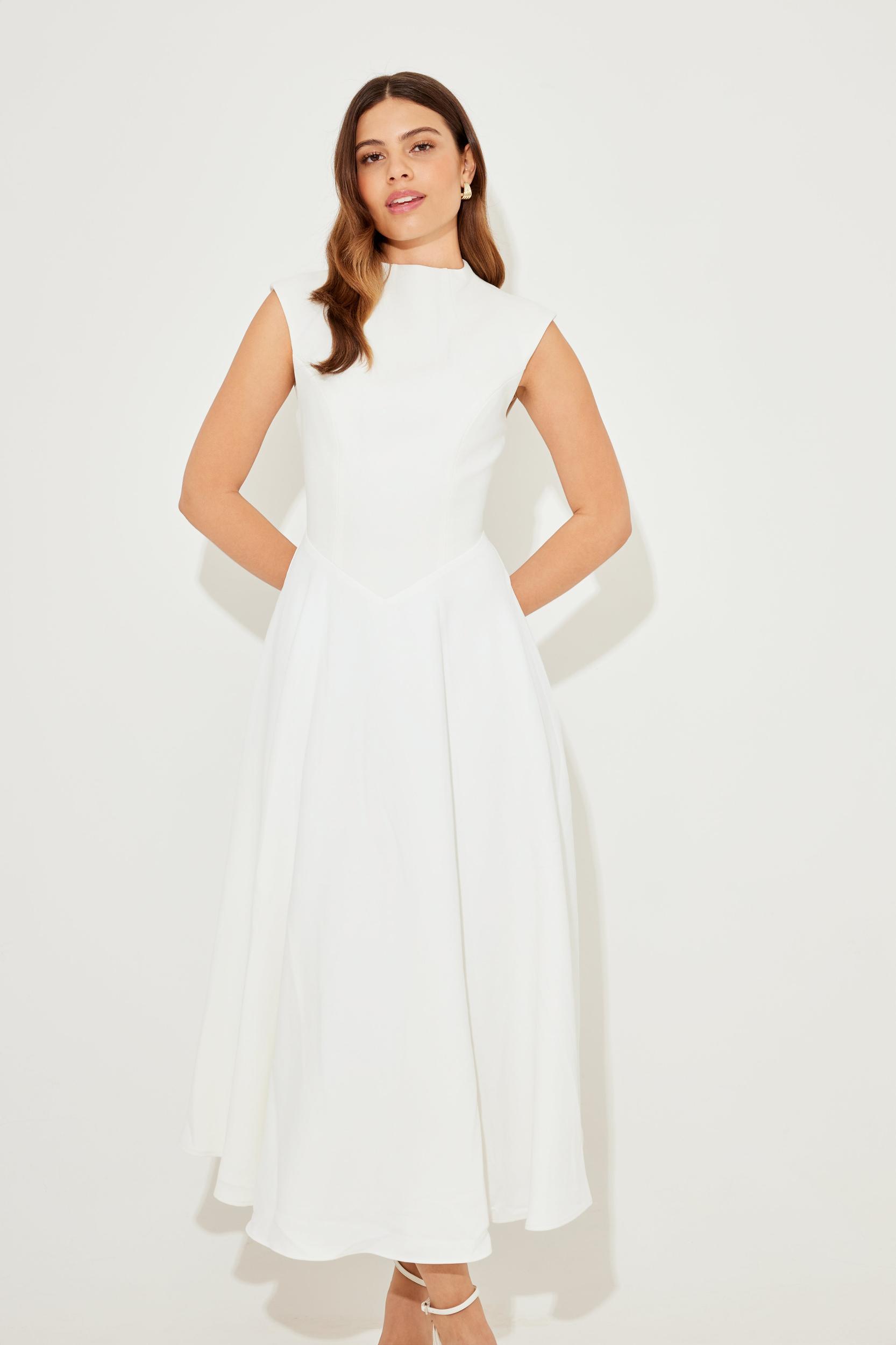 The Ultimate Muse Sleeveless High Waist Midi Dress Product Image