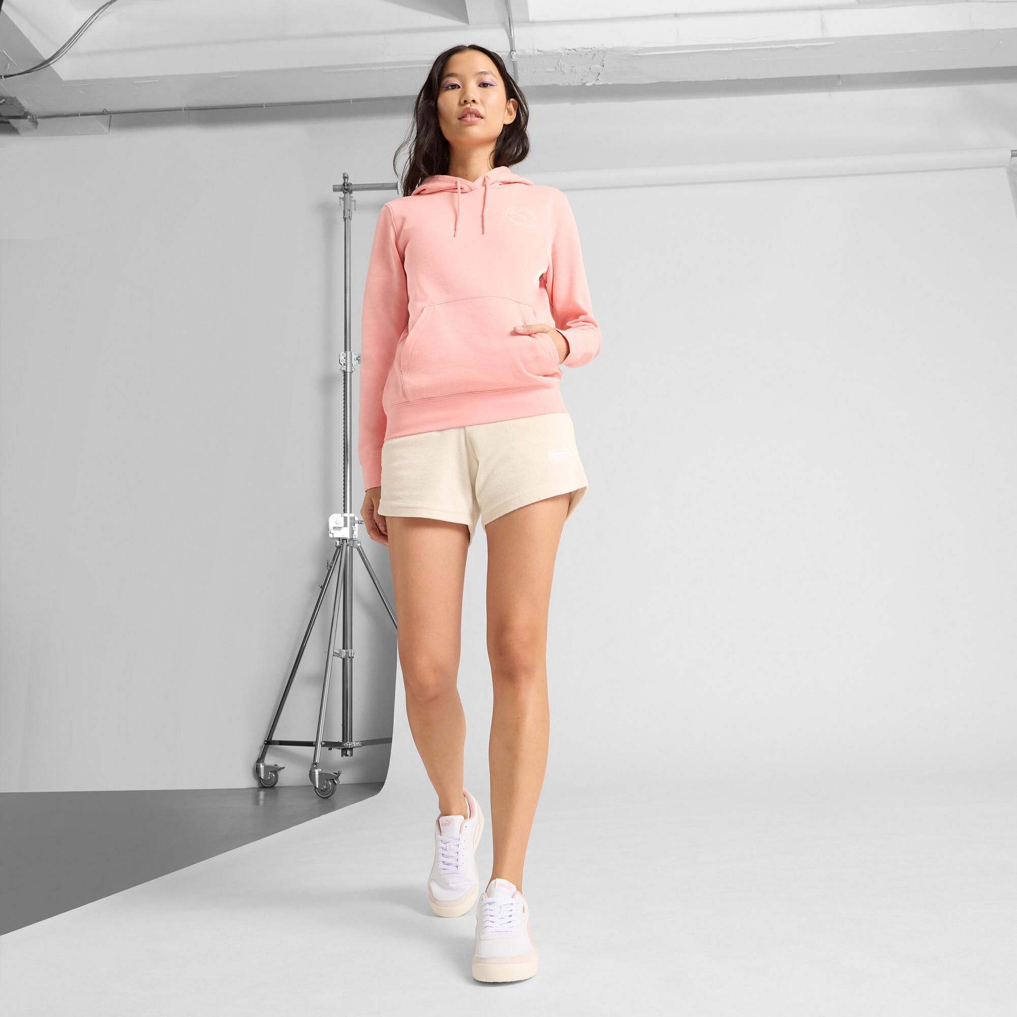 PUMA GRAPHICS Emblem Womens Hoodie Product Image