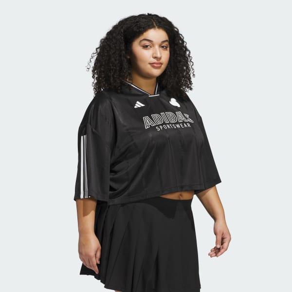 Adidas Womens Tiro 3-Stripes Oversized Jersey Shirt (Plus Product Image